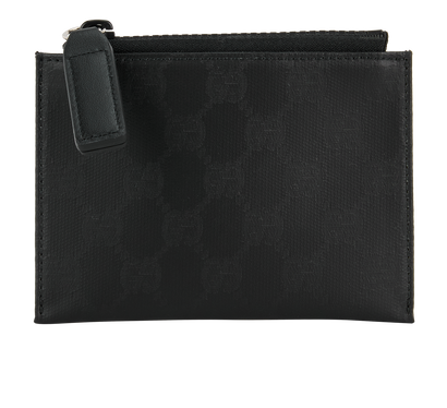 Gucci GG Zip Around Wallet, &pound;230, Accessories, Black, Canvas, Front view